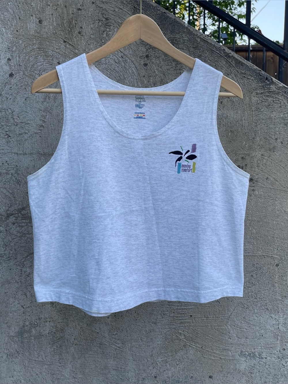 Y2k Moving Comfort heather grey tank top size medium